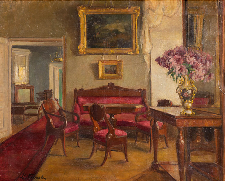 Тихова-Финкельштейн Мария Львовна (1882-?). Интерьер. 1923.