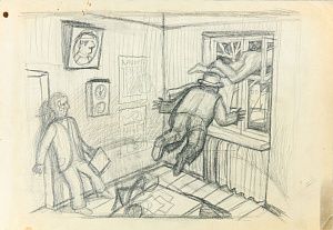 Бисенгалиев Владимир Капдушкевич (р. 1948). 
Иллюстрация к роману М.А.Булгакова "Мастер и Маргарита". 1970-е.