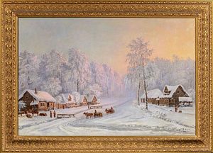 Экгорст Василий Ефимович (1831-1901).
Зимний пейзаж. 1884.