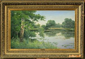 Маслов А. (Афанасий (?)) (Конец XIX - первая четверть ХХ века). Заросшая речка. Начало ХХ века.