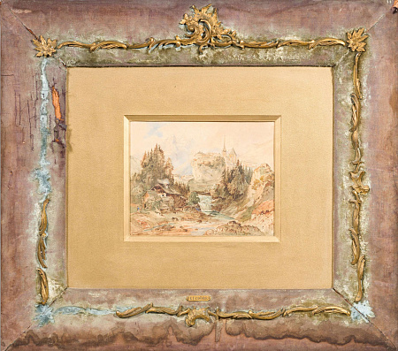 Иоганн Кристиан Мишель Эздорф (Johann Christian Michel Ezdorf) (1801-1851).
Деревушка в горах. Первая половина XIX века.