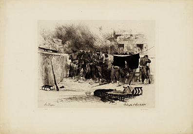 Оюгст Андре Ланкон (Auguste Andre Lancon) (1836-1885).
Битва при Базеле. Конец XIX века.