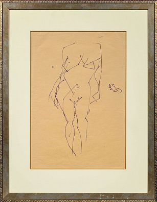 Зверев Анатолий Тимофеевич (1931-1986). 
Обнаженная. 1965.