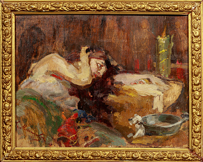 Мясоедов Григорий Григорьевич (1835-1911) (?).У постели больного. Конец XIX века.
