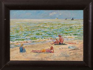 Бунин Михаил Николаевич (1887-1941).(?) 
На пляже. 1932.