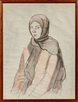 Гусятинский Анатолий (Товий) Маркович (1900–1940). 
Женский портрет. 1930-е.