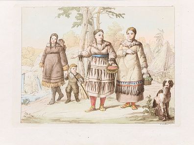 Галло Галлина (Gallo Gallina) (1778–1837). Костюмы камчадалов. 1818.
