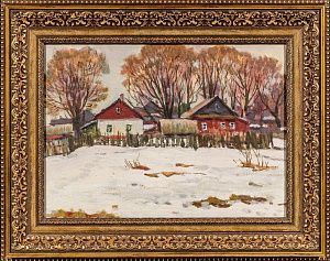 Внодченко Юрий Федорович (р.1927). Русская деревня. 1970-е.