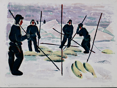 Назаров Константин Борисович (1933-1981). "Зверобои".Серия "Белое море". 1968.