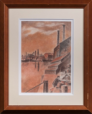 Павлов Семен Андреевич (1893-1941).
Индустриальный пейзаж. 1920-е - 1930-е.