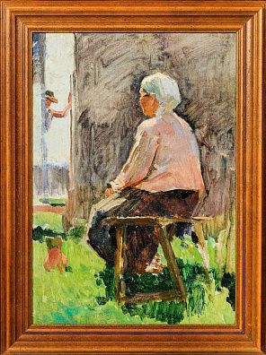 Агапов Игорь Александрович (р.1930). На даче. 1950-е.