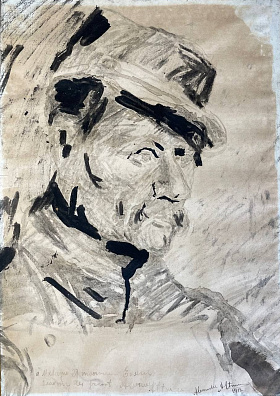 Альтман Александр (1878-1932). Портрет французского пехотинца. 1917.