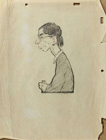 Саркисян Перч Ашотович (1922-1970). 
Женщина в очках. Середина - вторая половина ХХ века.
