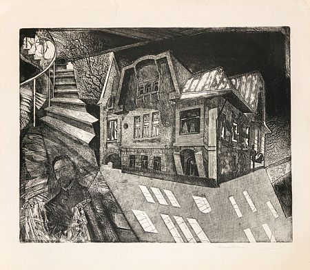 Мациевский Евгений Олегович (р.1945). Дом В. Брюсова. Цикл "Литературная Москва". 1989.