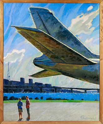 Задвицкий Борис Эммануилович (1924-1980).
Николаев. Новый аэродром. 1969.