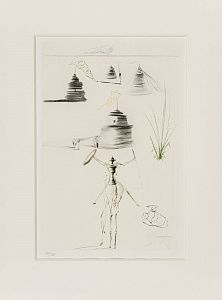 Сальвадор Дали (Salvador Dali) (1904-1989). "Лагерь короля Марка" из серии "Тристан и Изольда". 1970.