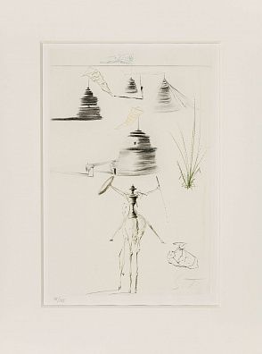 Сальвадор Дали (Salvador Dali) (1904-1989). "Лагерь короля Марка" из серии "Тристан и Изольда". 1970.