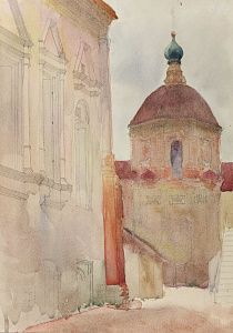 Неизвестный художник. Россия.В стенах монастыря. 1970-е.