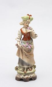 Статуэтка "Садовница". Германия, мануфактура Carl Schneider's Heirs, 1952-72 годы.