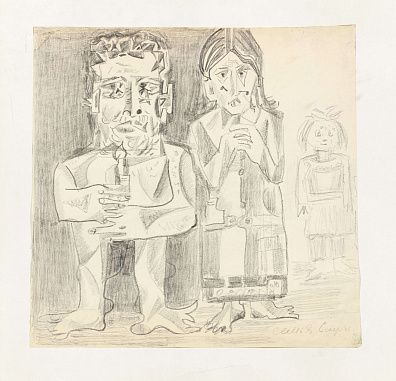 Семенов-Амурский Федор Васильевич (1902-1980).
Семья художника Смирнова. 1960-е.