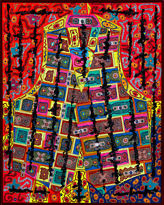 Худяков Генрих Федорович (1930-2019).  Жилет кирпичный. 1990-е.
