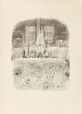 Митурич Петр Васильевич (1887-1956). Вышка. Из серии "Бассейн". 1940-е.