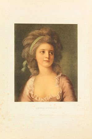Франц Ханфштенгл (Franz Hanfstaengl) (1804-1877). Графиня Потоцкая. По оригиналу Ангелики Кауфманн. Начало ХХ века.