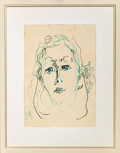 Зверев Анатолий Тимофеевич (1931-1986). Женский портрет с котом. 1983.