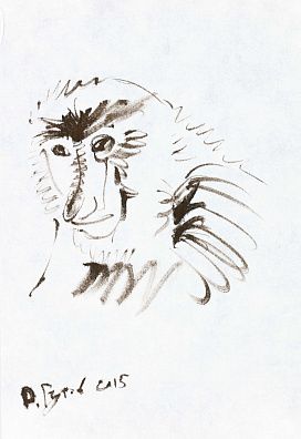 Гутов Дмитрий Геннадьевич (р.1960). 
Голова обезьяны. 2015.