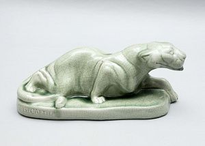 Скульптура "Пантера". Франция, Париж, скульптор - Thomas Francois Cartier, 1920-30 годы.