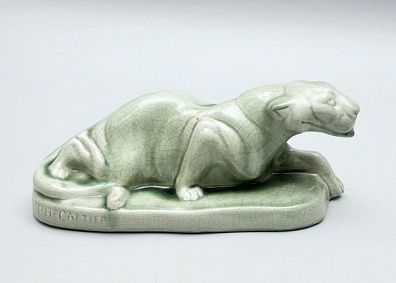 Скульптура "Пантера". Франция, Париж, скульптор - Thomas Francois Cartier, 1920-30 годы.