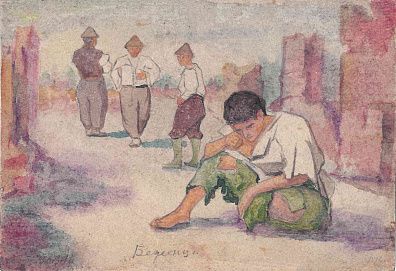 Константинов Иван Иванович (1887-1971). Беженец. 1916.