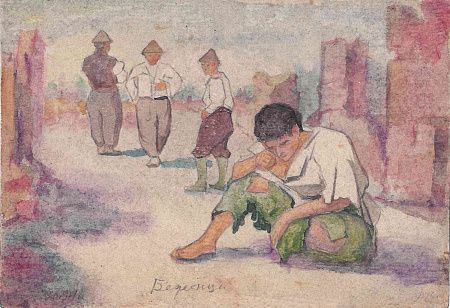Константинов Иван Иванович (1887-1971). Беженец. 1916.