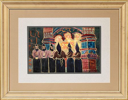 Кацман Евгений Александрович (1890-1976). 
Эскиз театральной декорации. Первая треть ХХ века.