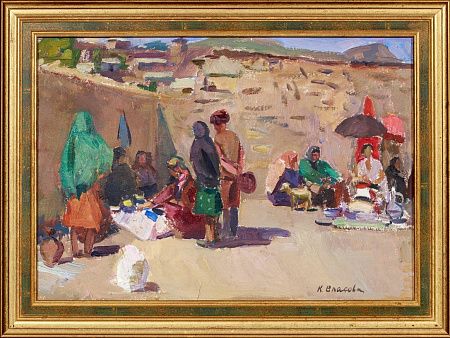 Власова Клара Филипповна (р.1926).Восточный базар. 1960-е.