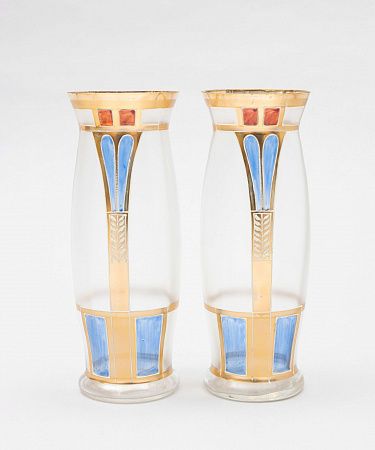 Парные вазы в стиле ар-деко. Западная Европа, 1920-30 годы.