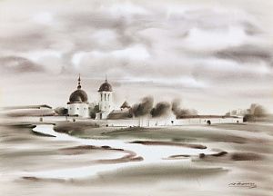 Панков Александр (ХХ в.). Александро-Ошевенский монастырь. Каргаполье. 1993.