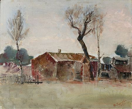 Герасимов Юрий Тимофеевич (р.1937). Осенний пейзаж. 1981.