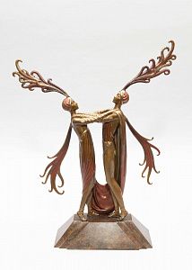 [Эрте] Скульптура "Поцелуй огня". Автор - Р. Тыртов (Эрте), 1984 г.