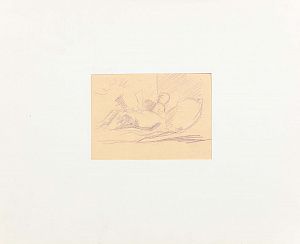 Синезубов Николай Васильевич (1891-1956). (?). 
Читающая на диване. 1940-е.