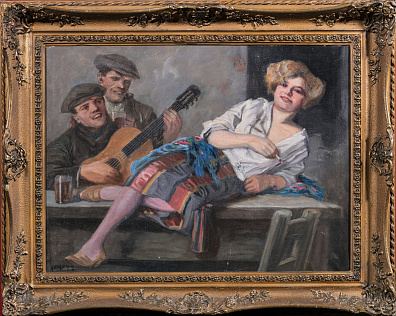 Гейгер Рихард (1870-1945). 
В кабаке. Первая половина ХХ века.
