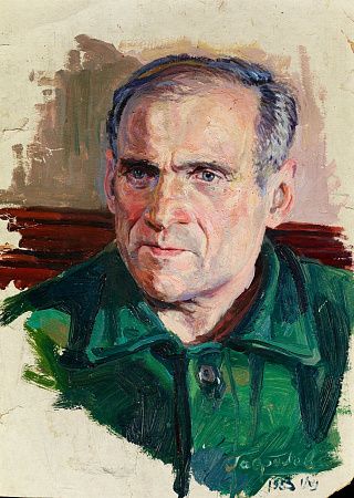 Гаврилов Владимир Николаевич (?) (1923-1970).
Мужской портрет. 1953.