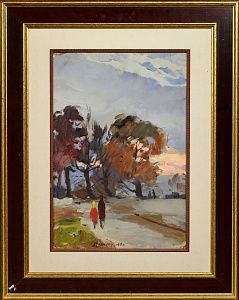Уфимцев Виктор Иванович (1899-1964) (По подписи). По дороге. Вторая половина ХХ века.