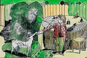 Климова (Лунянская) Татьяна Юрьевна (р.1963).
Козочка. 1980-е - 1990-е.