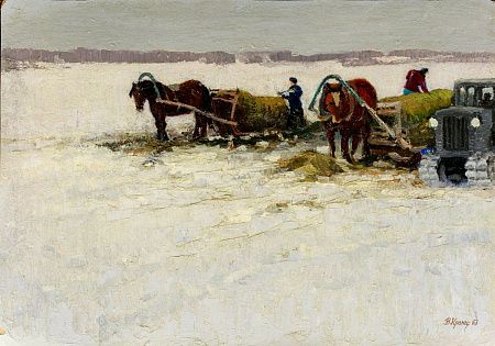 Кранц Владимир Павлович (1913-2003).
За уборкой сена. 1963.