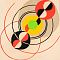 Соня Делоне (Sonia Delaunay) (Сара Ильинична Штерн) (1885-1979). Спутники. 1970-е.