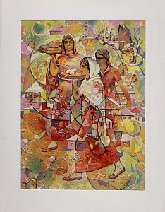 Сабанов Степан Леонтьевич (р. 1941). На праздник. 1991.