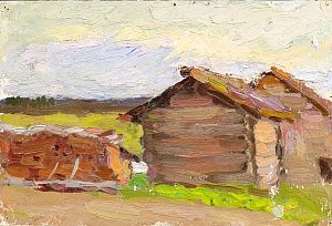 Назаров Константин Борисович (1933-1981). Утро. Русский Север. 1956.