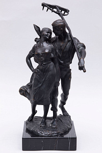 Скульптура «Пара крестьян». Европа. По модели скульптора Бруно Заха. 1920–1940-е гг.