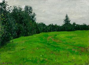 Кугач Юрий Петрович (1917-2013). 
Поле и ольха. 1959.